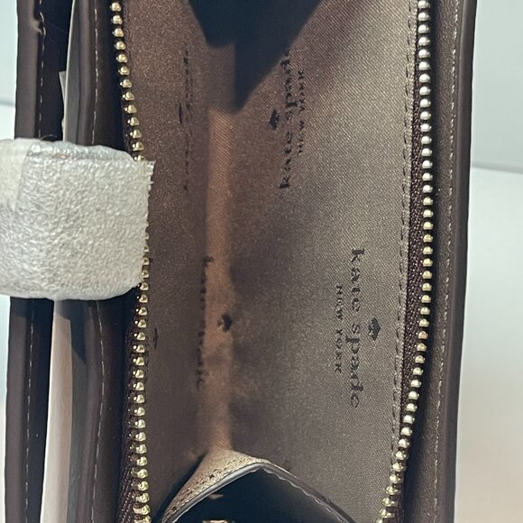 Kate Spade Lena Medium Bifold Wallet - Hot Fudge - NWT - Picture 4 of 5